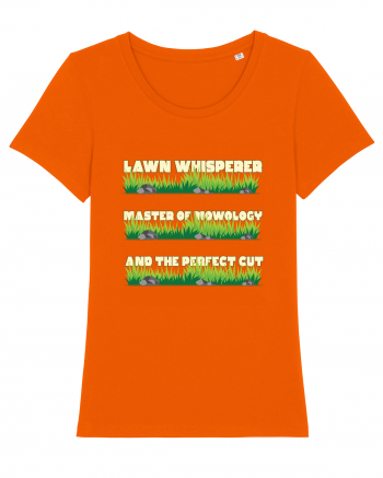 Lawn Whisperer Master of Mowology and the Perfect Cut Bright Orange