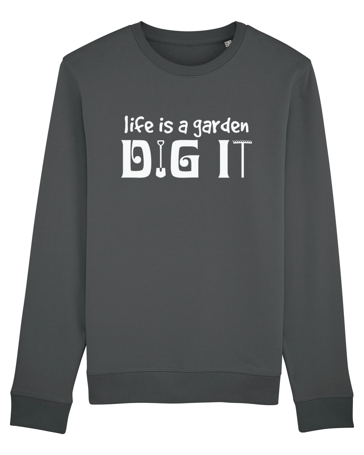 Bluză mânecă lungă Unisex Rise Anthracite