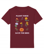 Plant These Save the Bees Tricou mânecă scurtă  Copii Mini Creator