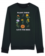 Plant These Save the Bees Bluză mânecă lungă Unisex Rise