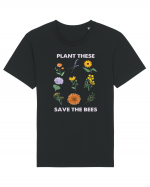 Plant These Save the Bees Tricou mânecă scurtă Unisex Rocker
