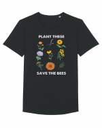 Plant These Save the Bees Tricou mânecă scurtă guler larg Bărbat Skater