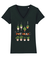 Pot Head Tricou mânecă scurtă guler V Damă Evoker