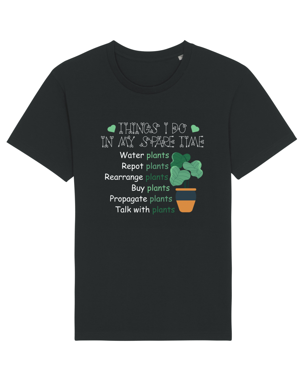 Tricou mânecă scurtă Unisex Rocker Black