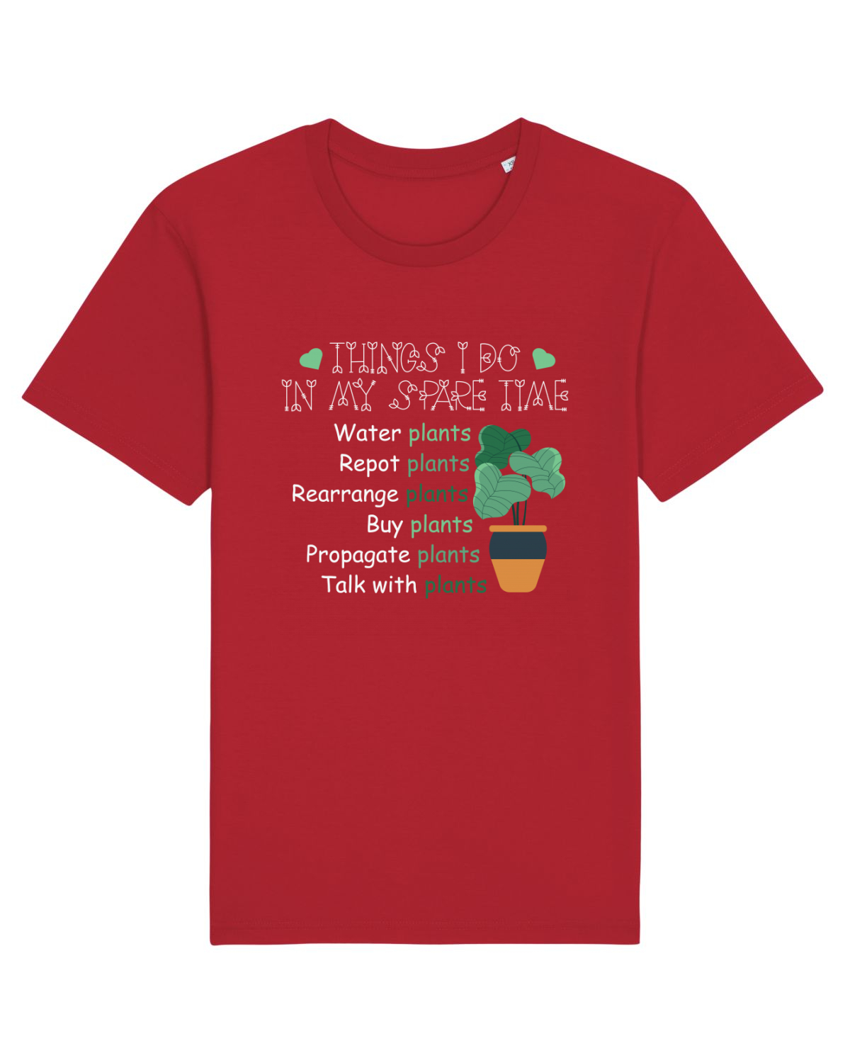 Tricou mânecă scurtă Unisex Rocker Red