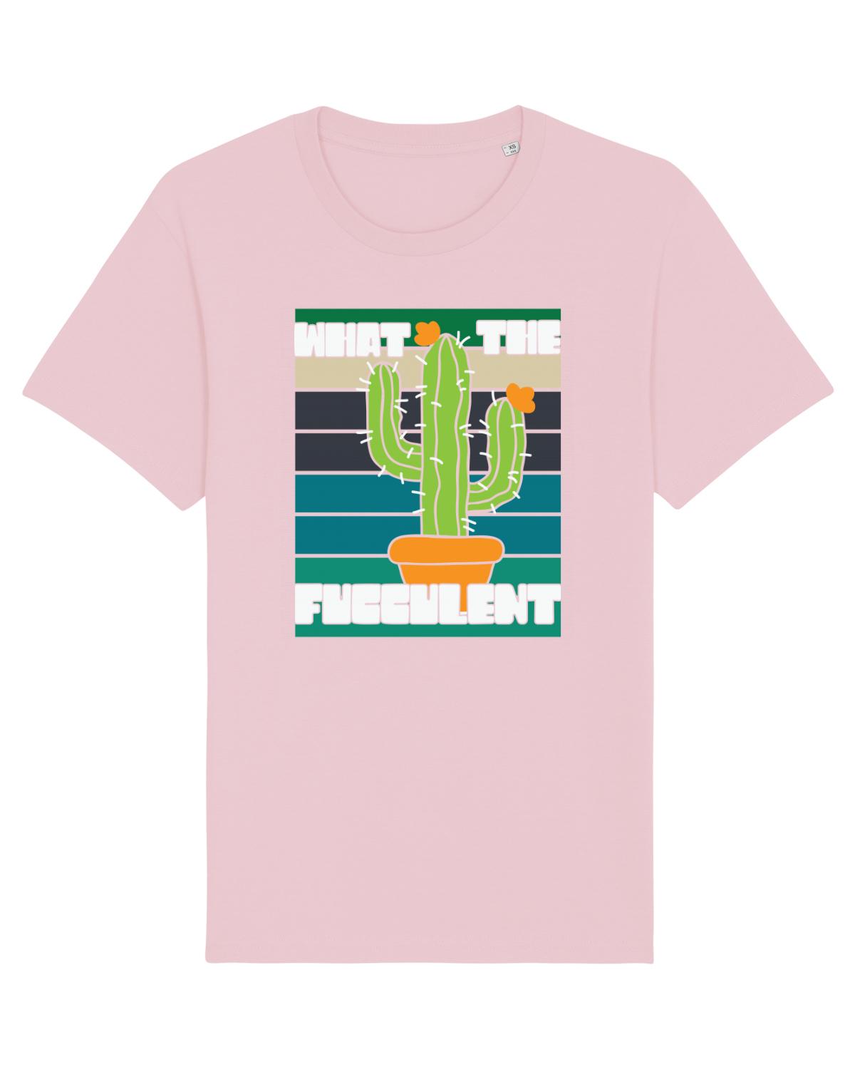 Tricou mânecă scurtă Unisex Rocker Cotton Pink