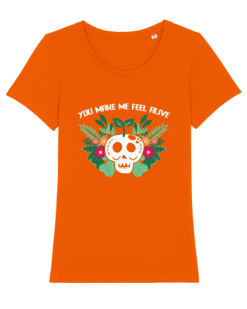 You Make Me Feel Alive Bright Orange
