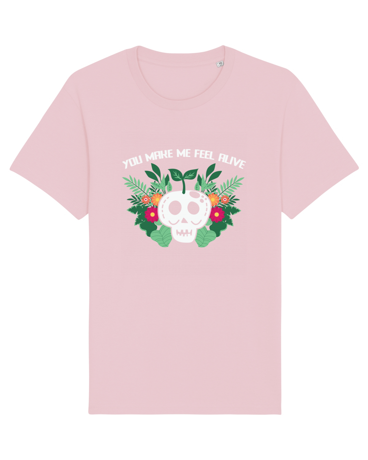 Tricou mânecă scurtă Unisex Rocker Cotton Pink