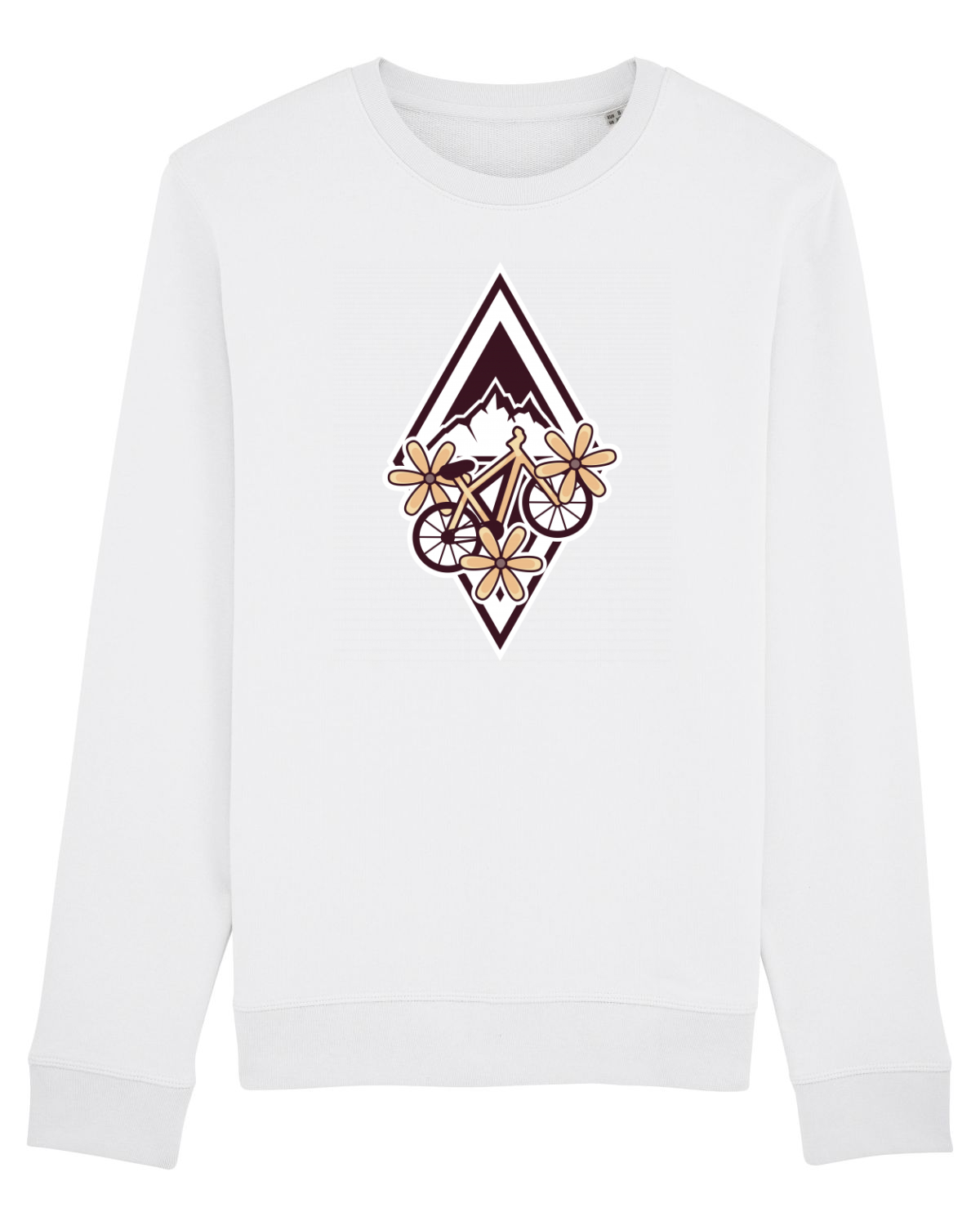 Bluză mânecă lungă Unisex Rise White