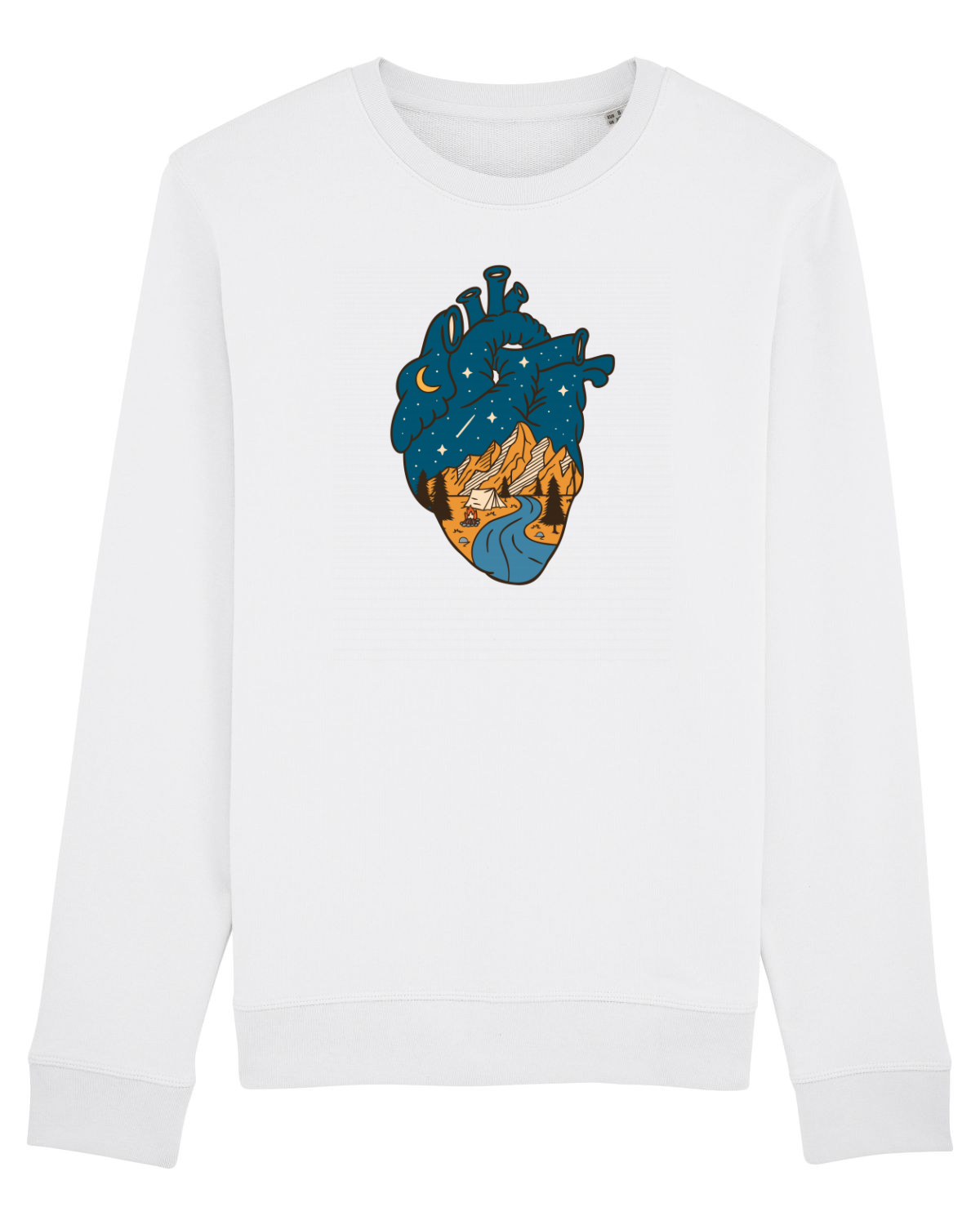 Bluză mânecă lungă Unisex Rise White