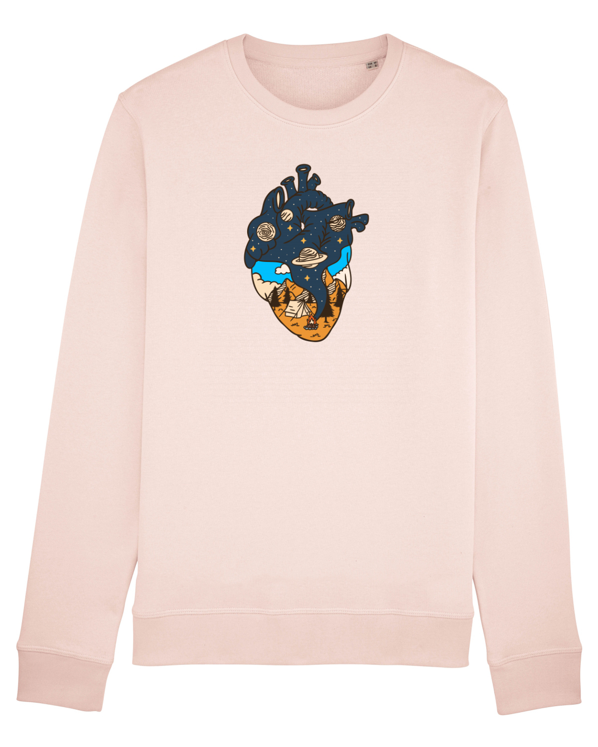 Bluză mânecă lungă Unisex Rise Candy Pink