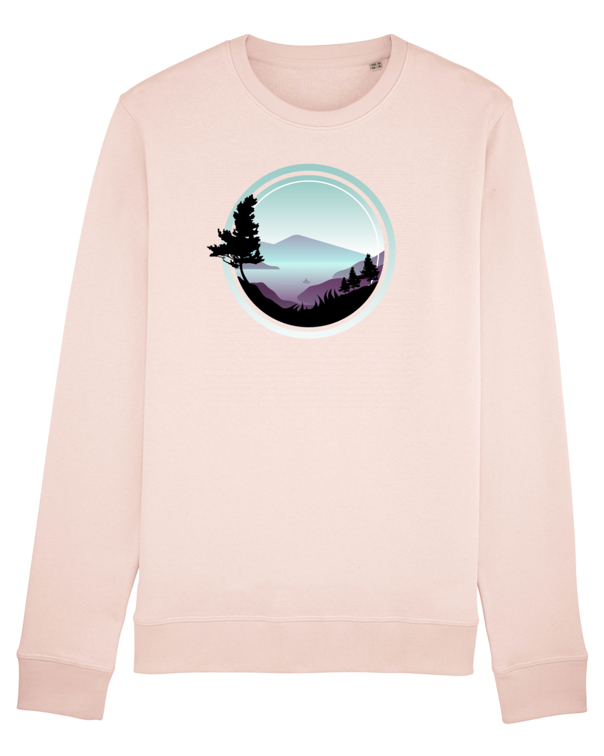 Bluză mânecă lungă Unisex Rise Candy Pink