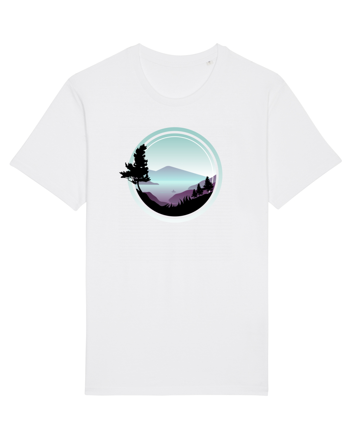 Tricou mânecă scurtă Unisex Rocker White