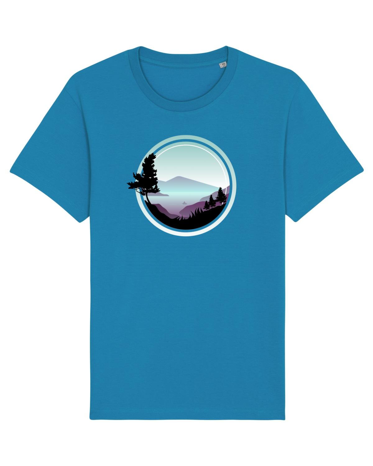 Tricou mânecă scurtă Unisex Rocker Azur