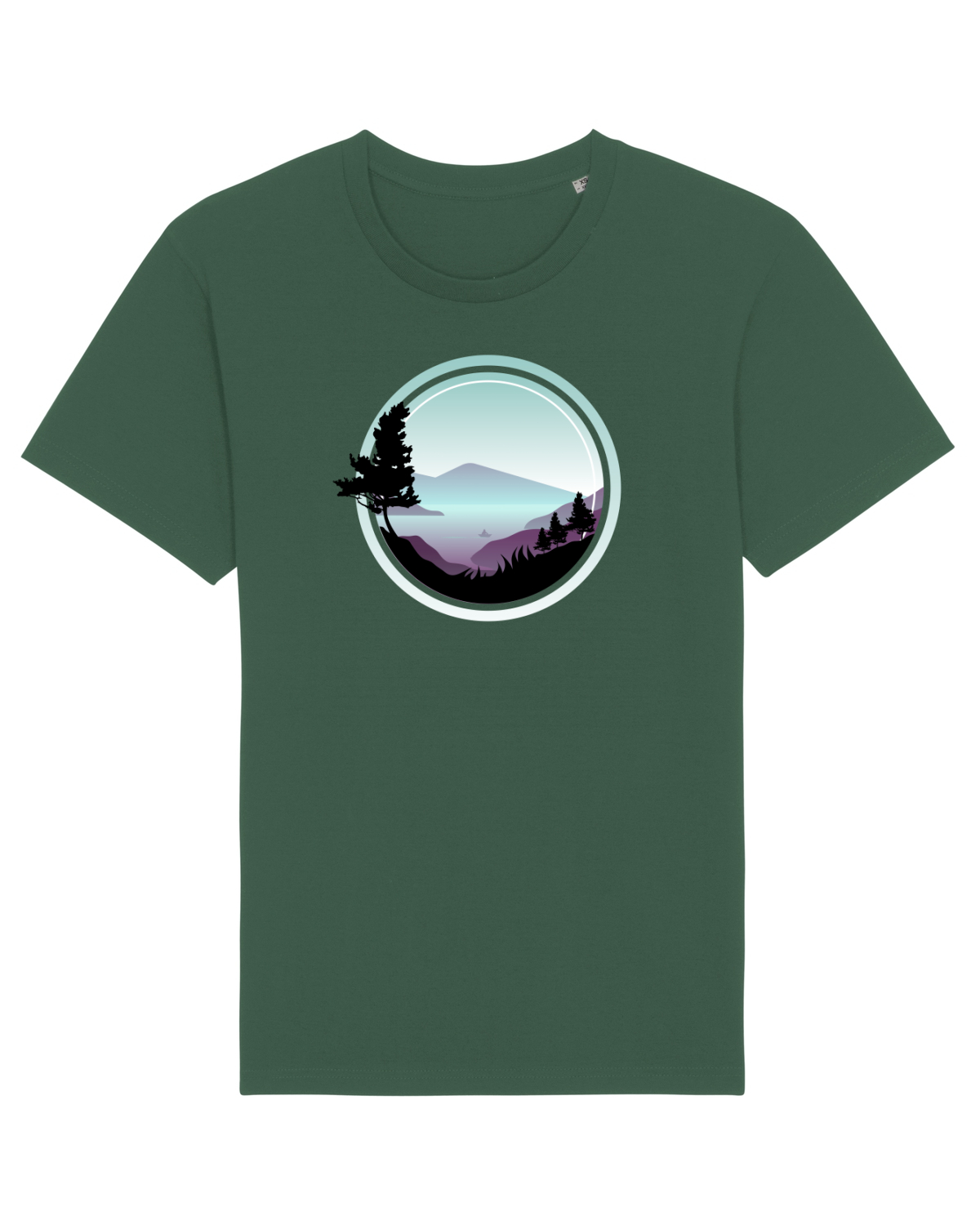 Tricou mânecă scurtă Unisex Rocker Bottle Green
