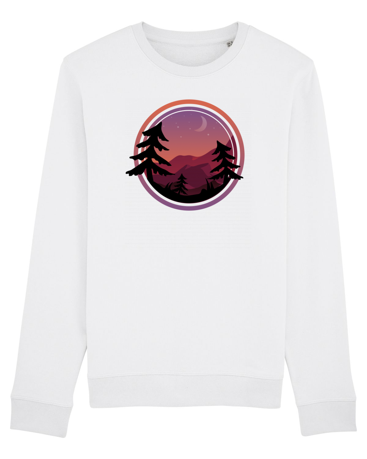 Bluză mânecă lungă Unisex Rise White