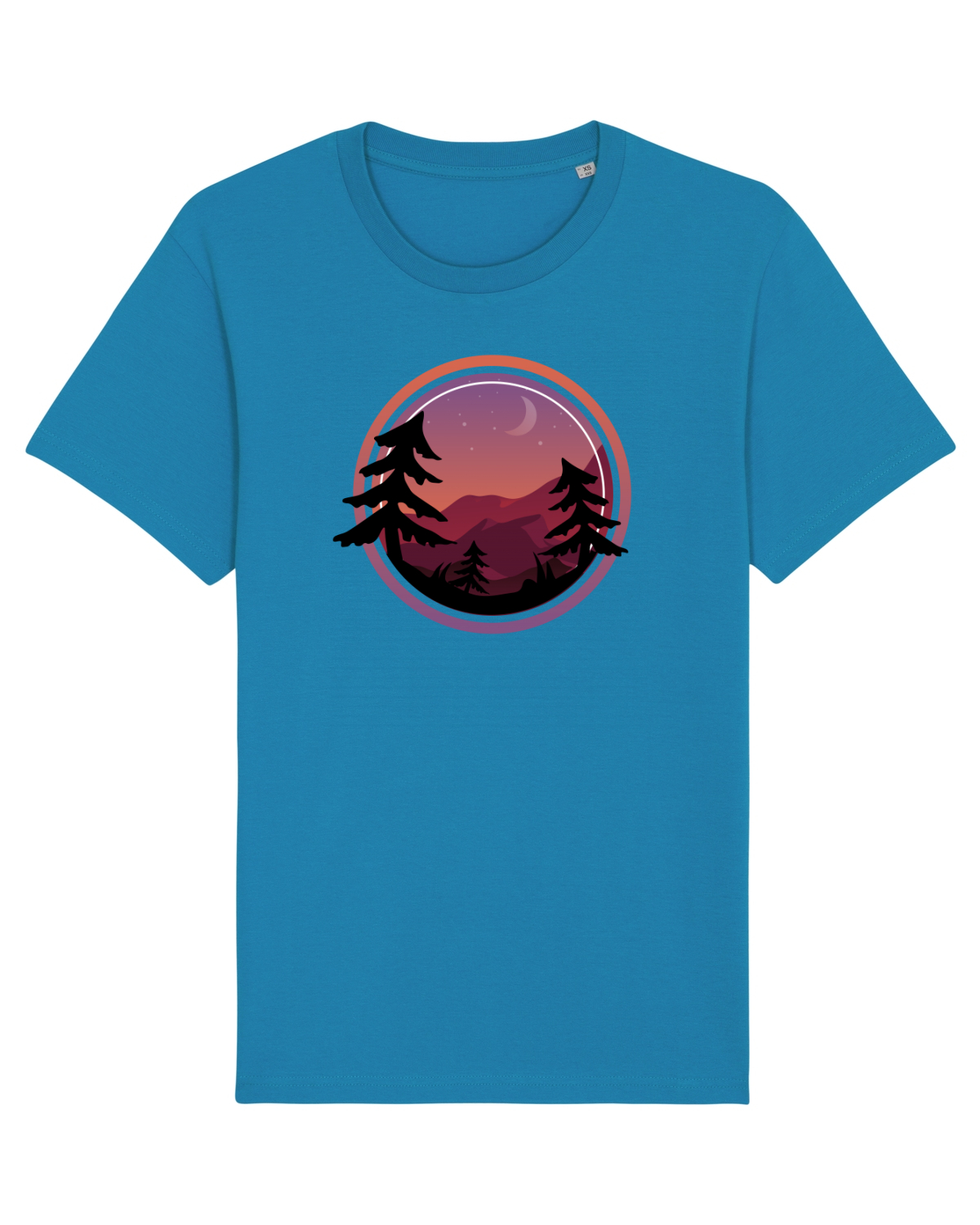 Tricou mânecă scurtă Unisex Rocker Azur