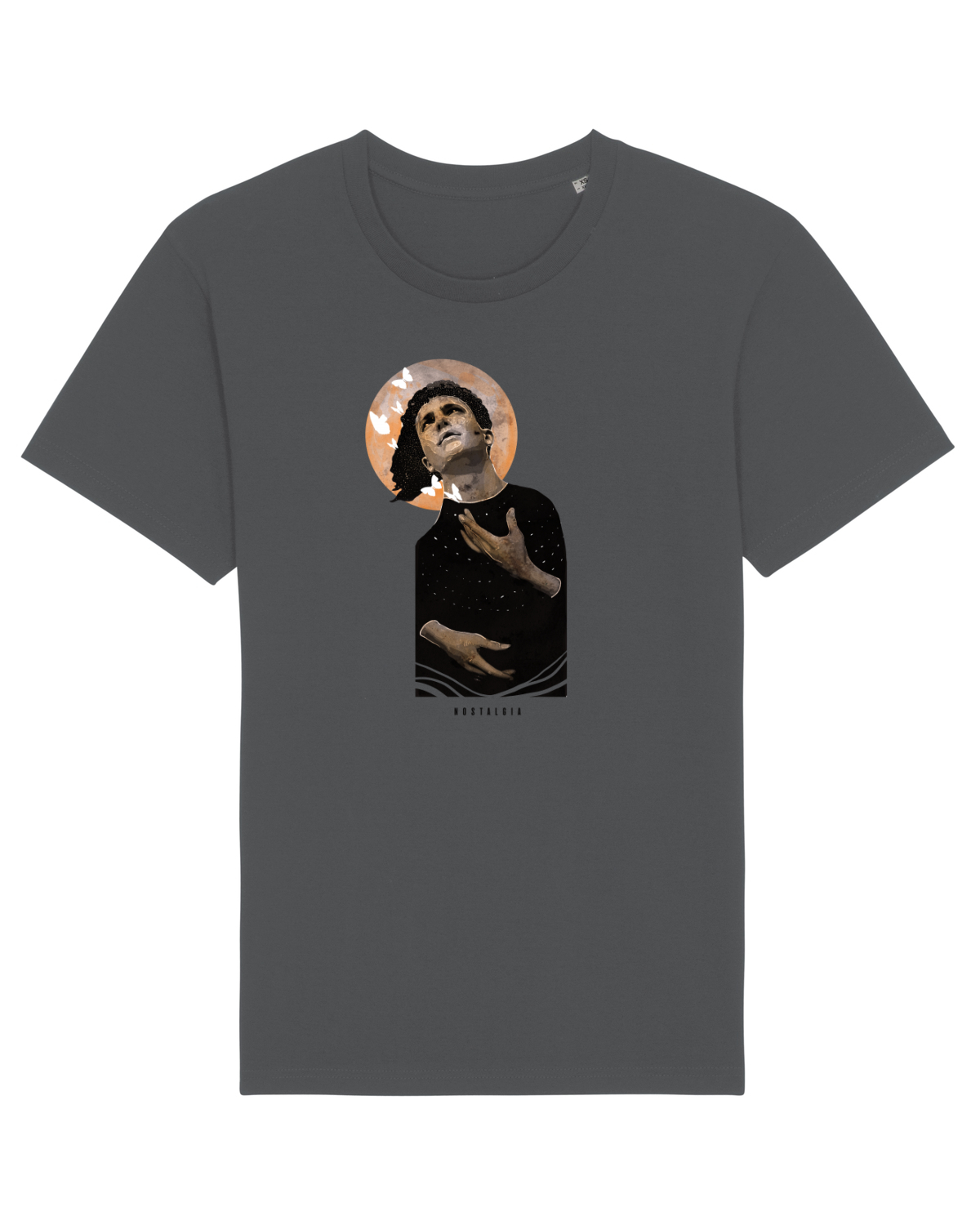 Tricou mânecă scurtă Unisex Rocker Anthracite