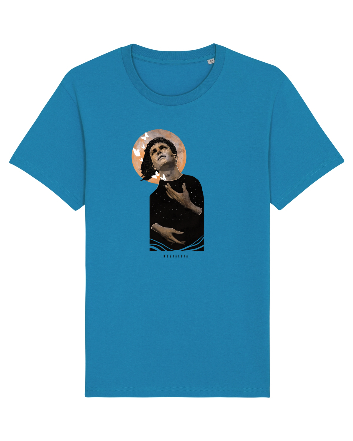 Tricou mânecă scurtă Unisex Rocker Azur