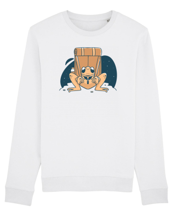 Broasca ce care un rupsac in spate White