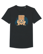 Broasca ce care un rupsac in spate Tricou mânecă scurtă guler larg Bărbat Skater