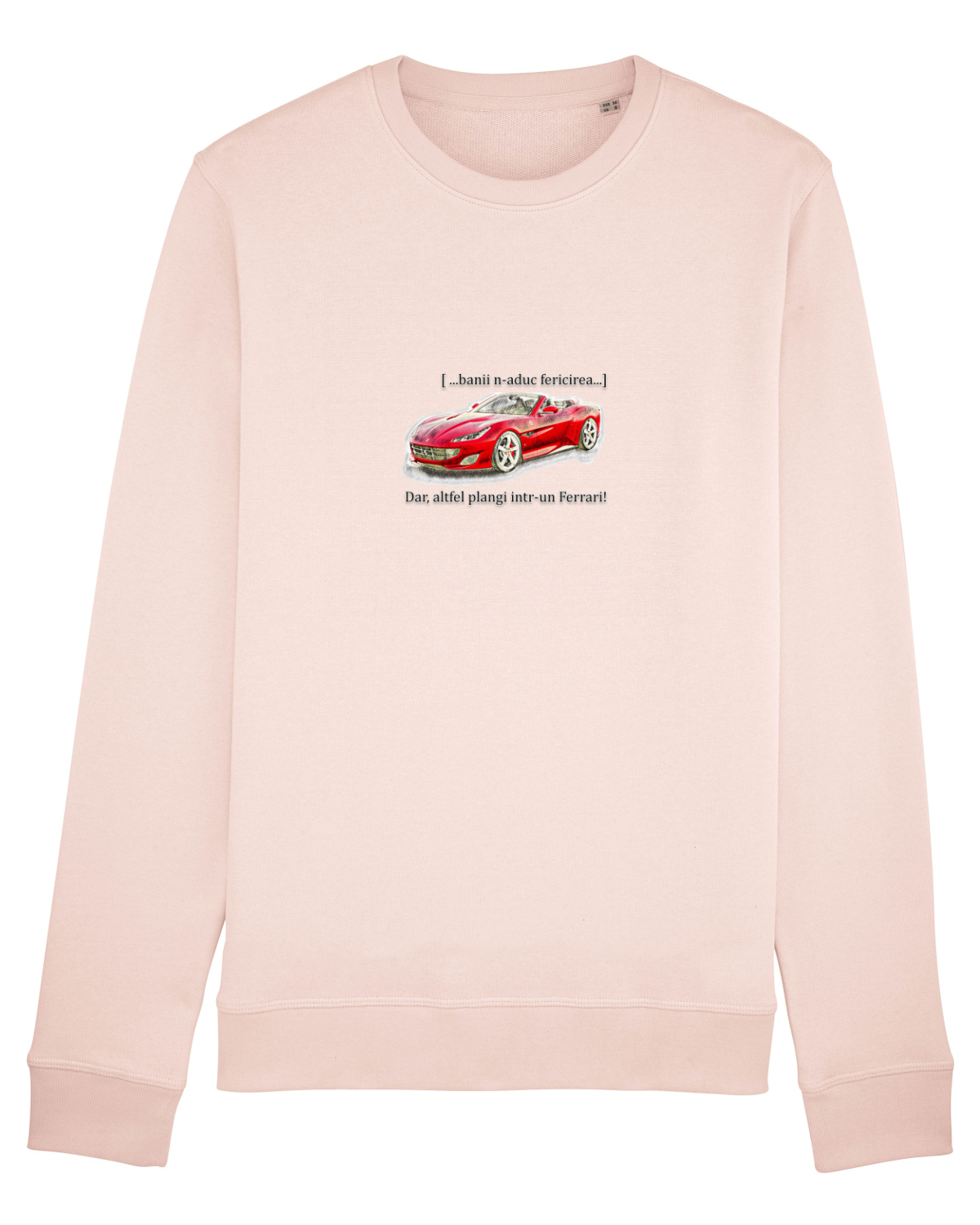 Bluză mânecă lungă Unisex Rise Candy Pink