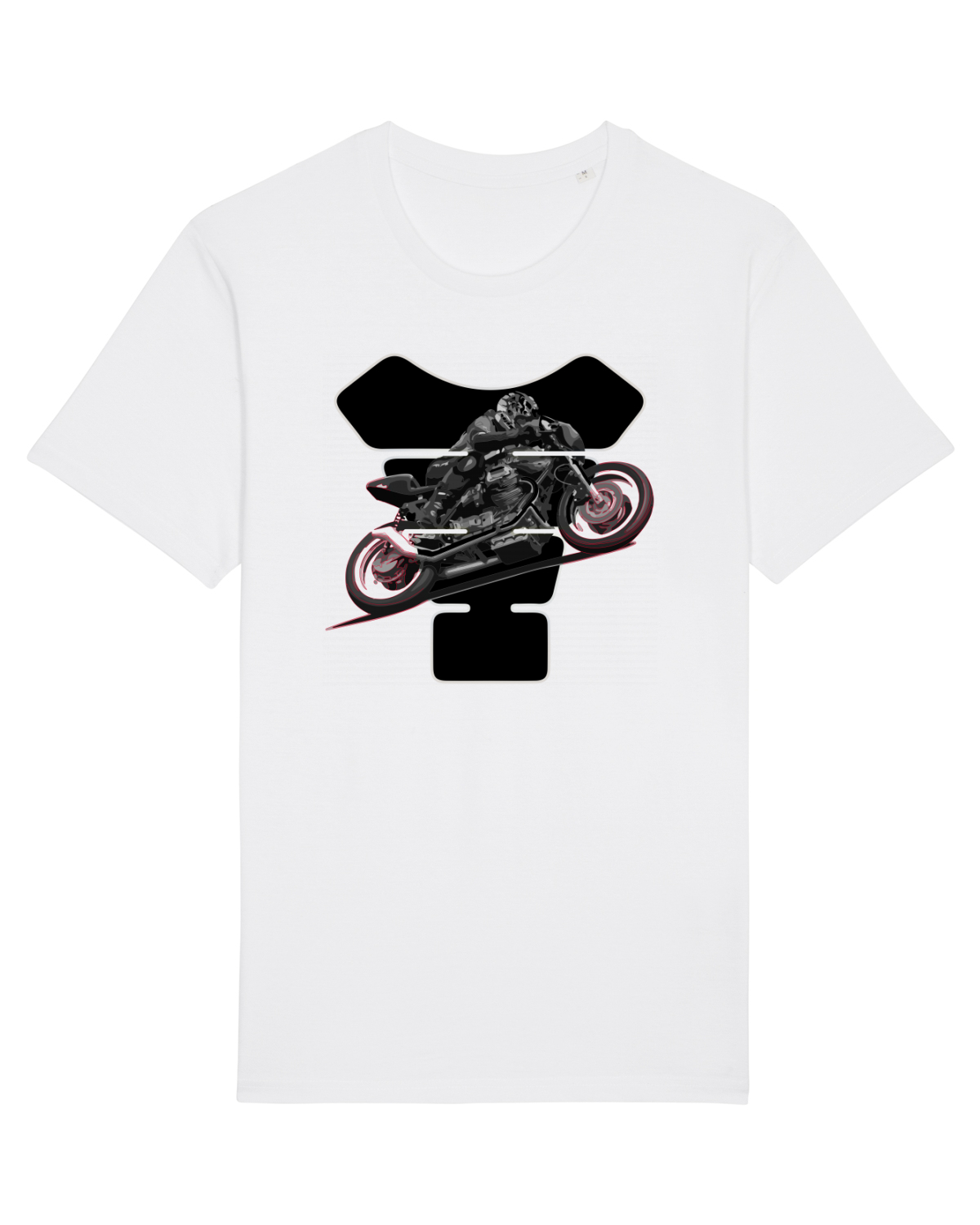 Tricou mânecă scurtă Unisex Rocker White