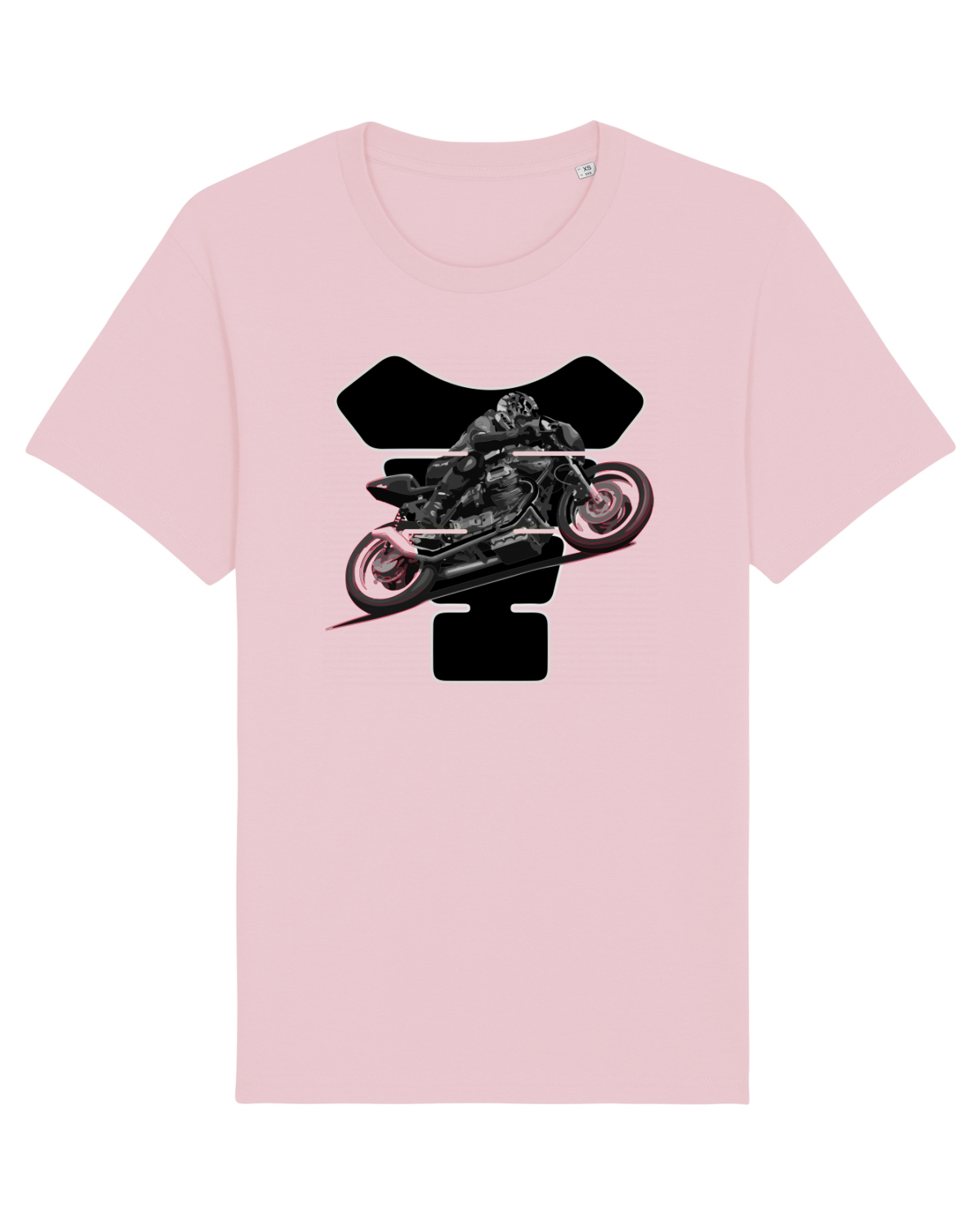 Tricou mânecă scurtă Unisex Rocker Cotton Pink