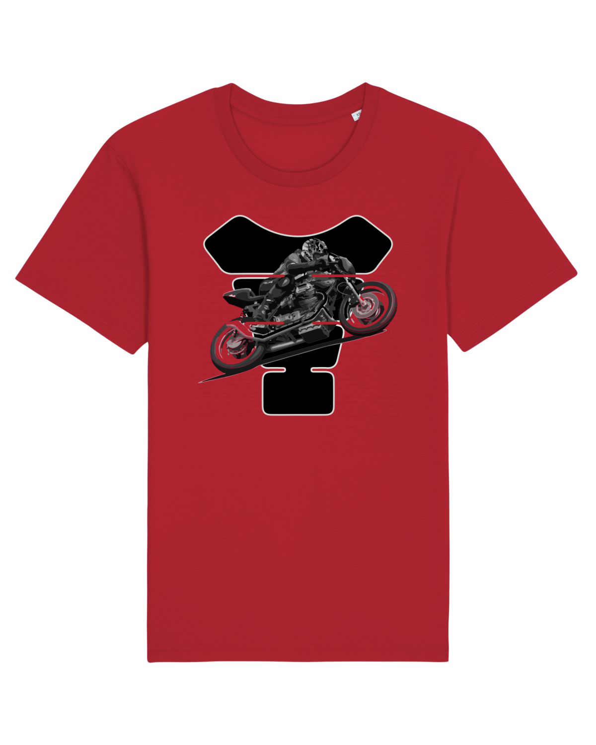 Tricou mânecă scurtă Unisex Rocker Red