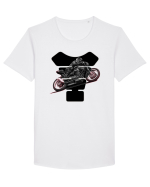 Tank Protector Sport Bike Tricou mânecă scurtă guler larg Bărbat Skater