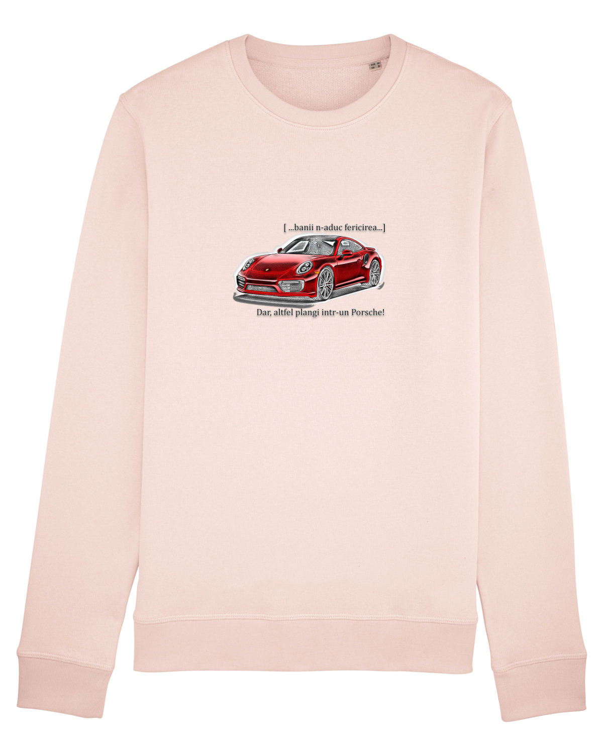 Bluză mânecă lungă Unisex Rise Candy Pink