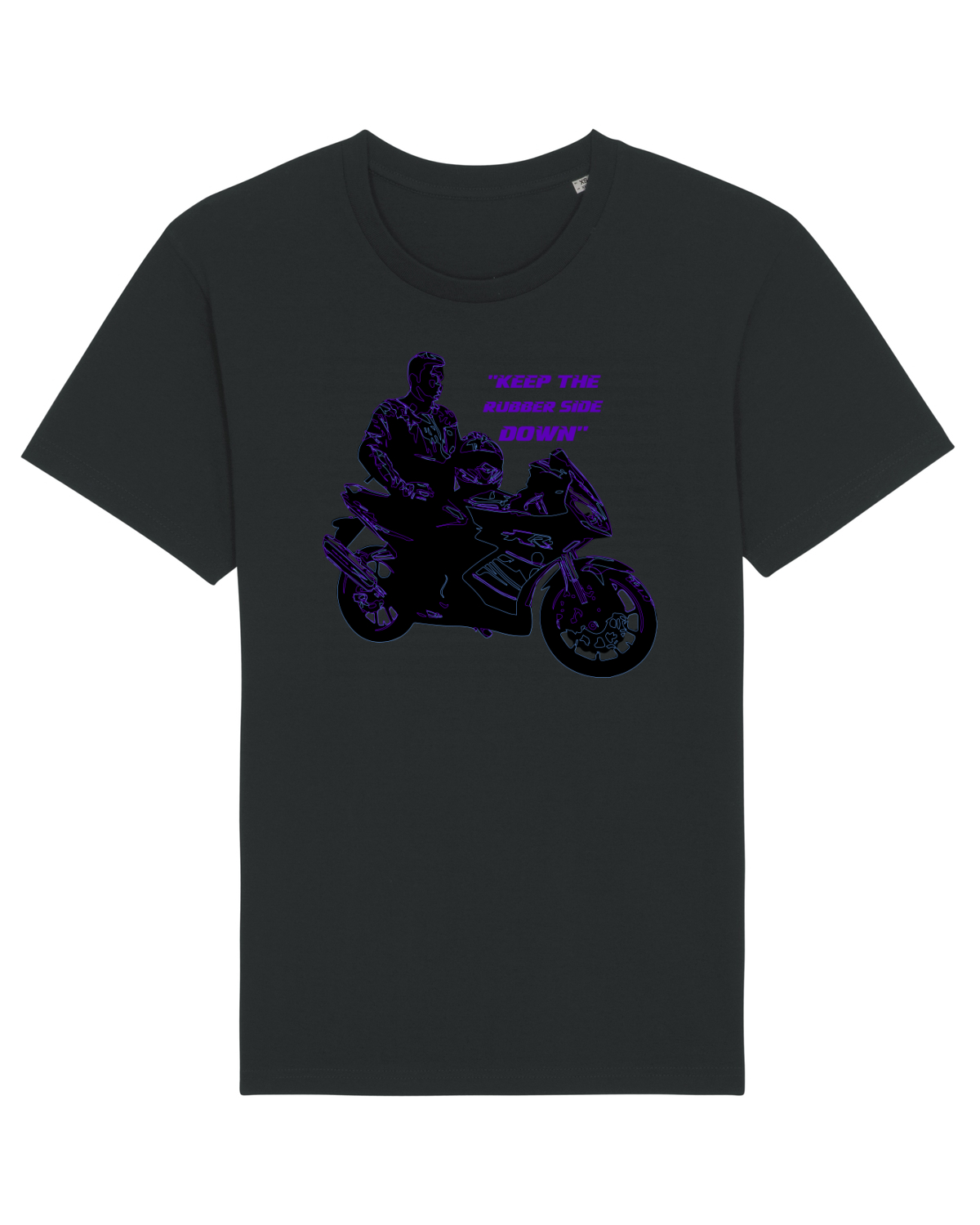 Tricou mânecă scurtă Unisex Rocker Black