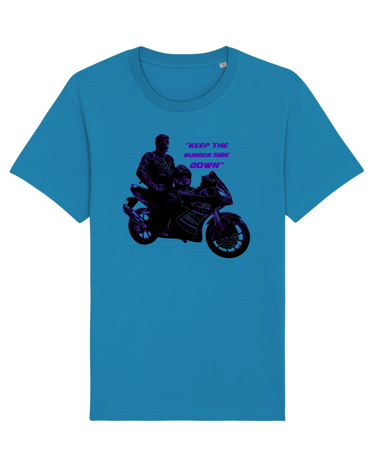 Tricou mânecă scurtă Unisex Rocker Azur