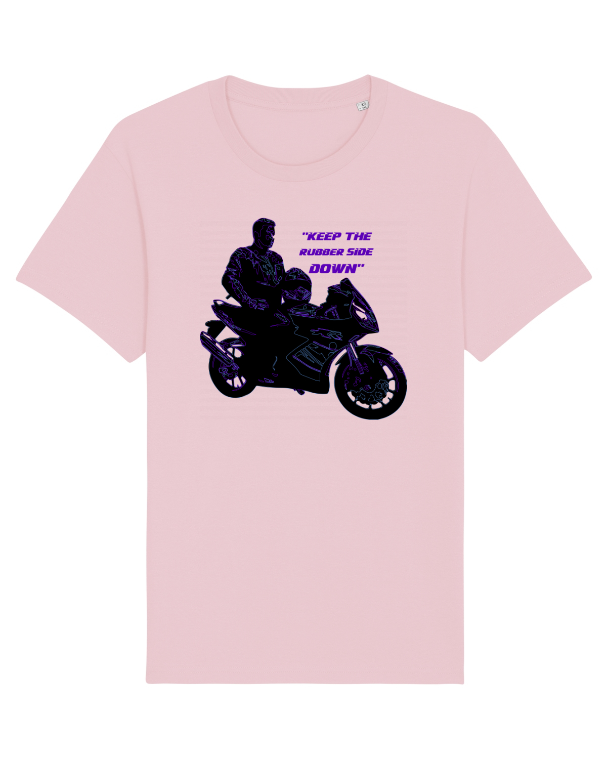 Tricou mânecă scurtă Unisex Rocker Cotton Pink