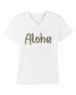 Aloha Tricou mânecă scurtă guler V Bărbat Presenter