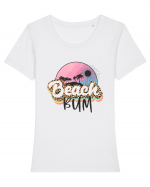 Beach Bum Tricou mânecă scurtă guler larg fitted Damă Expresser