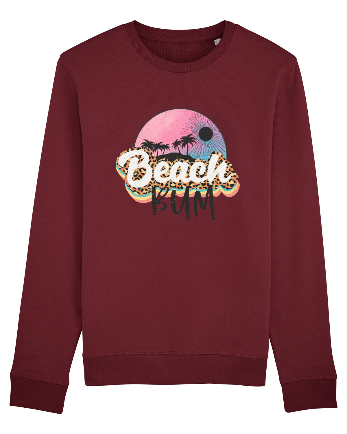 Bluză mânecă lungă Unisex Rise Burgundy