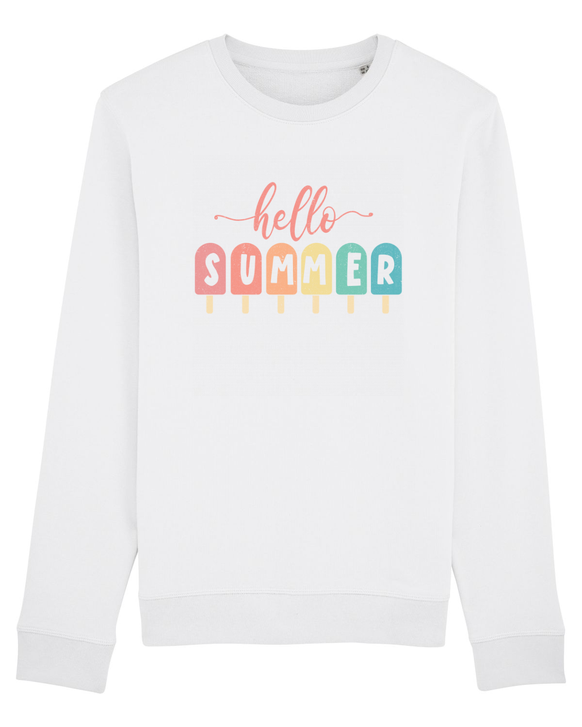 Bluză mânecă lungă Unisex Rise White