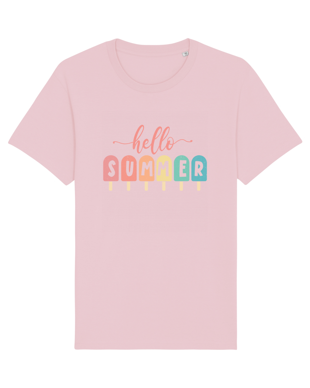 Tricou mânecă scurtă Unisex Rocker Cotton Pink