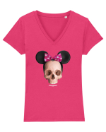 Craniu Darkmouse mini Tricou mânecă scurtă guler V Damă Evoker