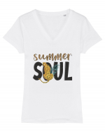 Summer Soul Tricou mânecă scurtă guler V Damă Evoker