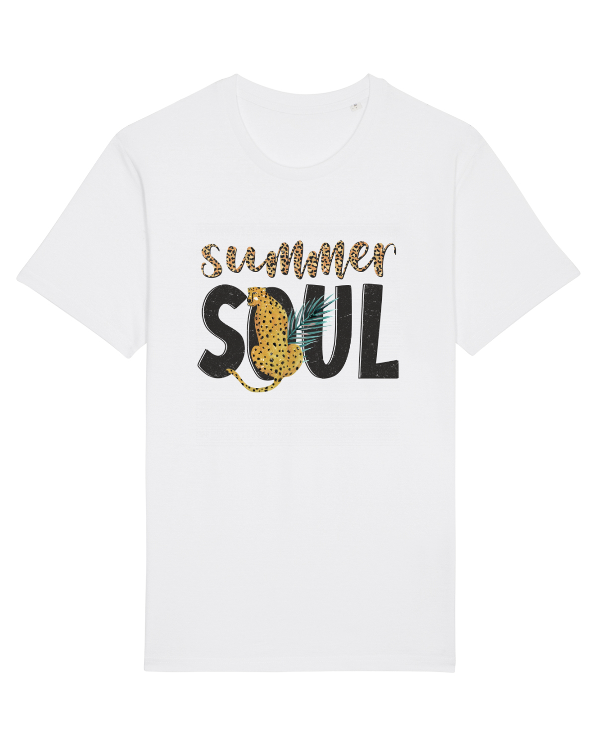 Tricou mânecă scurtă Unisex Rocker White