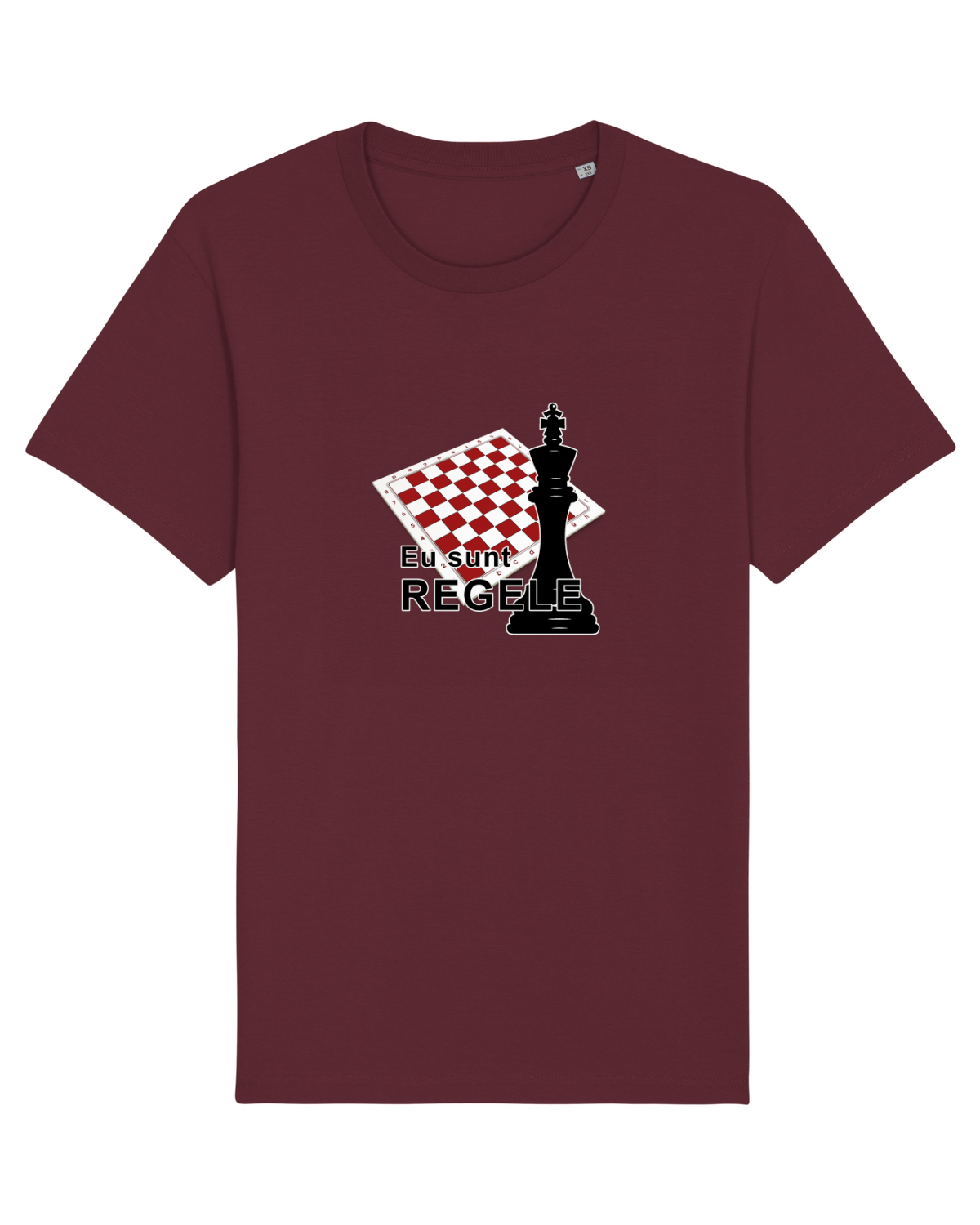 Tricou mânecă scurtă Unisex Rocker Burgundy