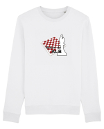 Nebun de alb Bluză mânecă lungă Unisex Rise
