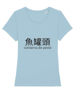 Conserva de peste Tricou mânecă scurtă guler larg fitted Damă Expresser