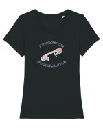 Tricou cu siguranta Tricou mânecă scurtă guler larg fitted Damă Expresser