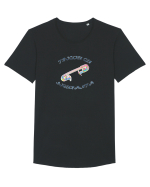 Tricou cu siguranta Tricou mânecă scurtă guler larg Bărbat Skater