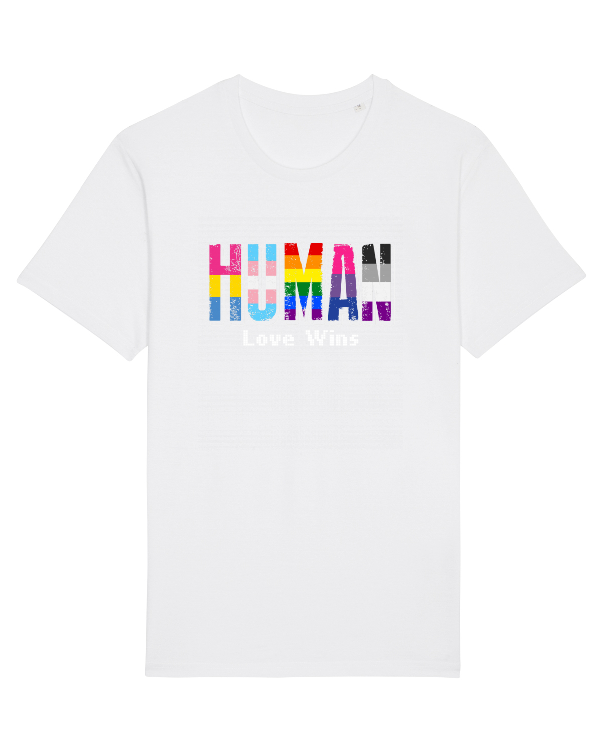 Tricou mânecă scurtă Unisex Rocker White