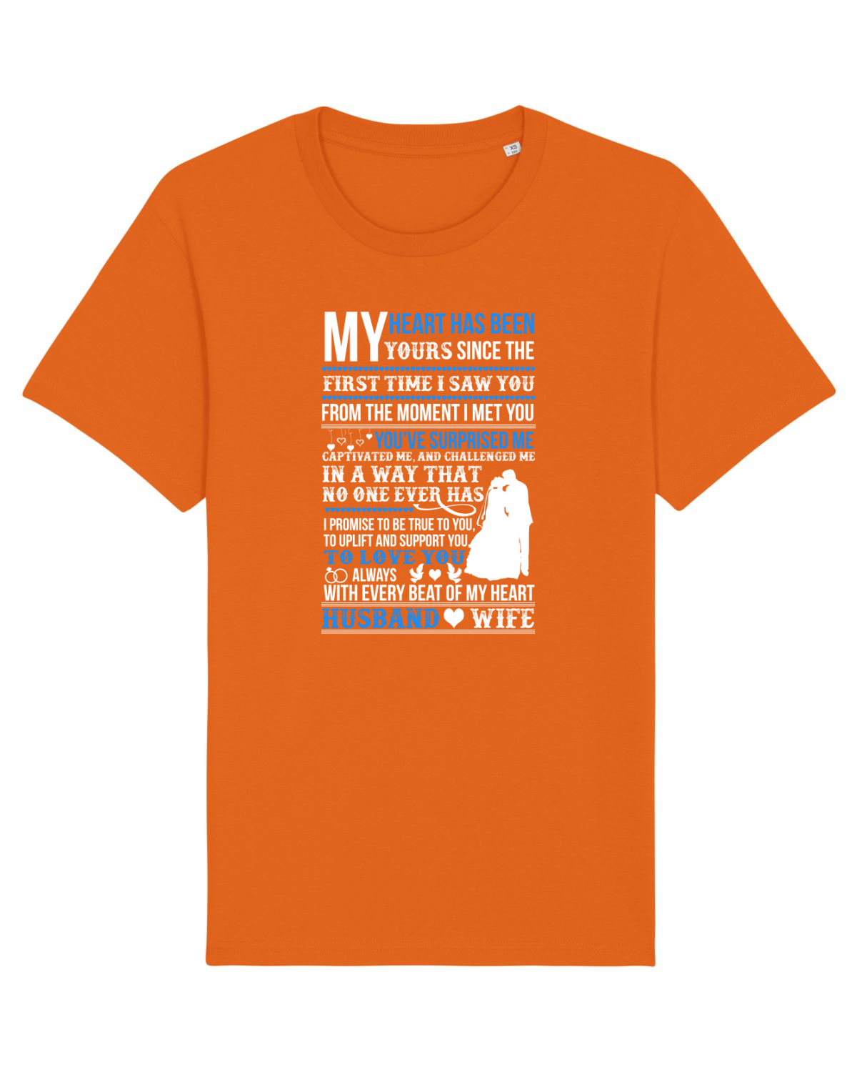 Tricou mânecă scurtă Unisex Rocker Bright Orange