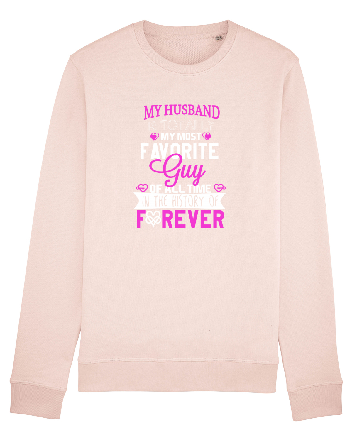 Bluză mânecă lungă Unisex Rise Candy Pink